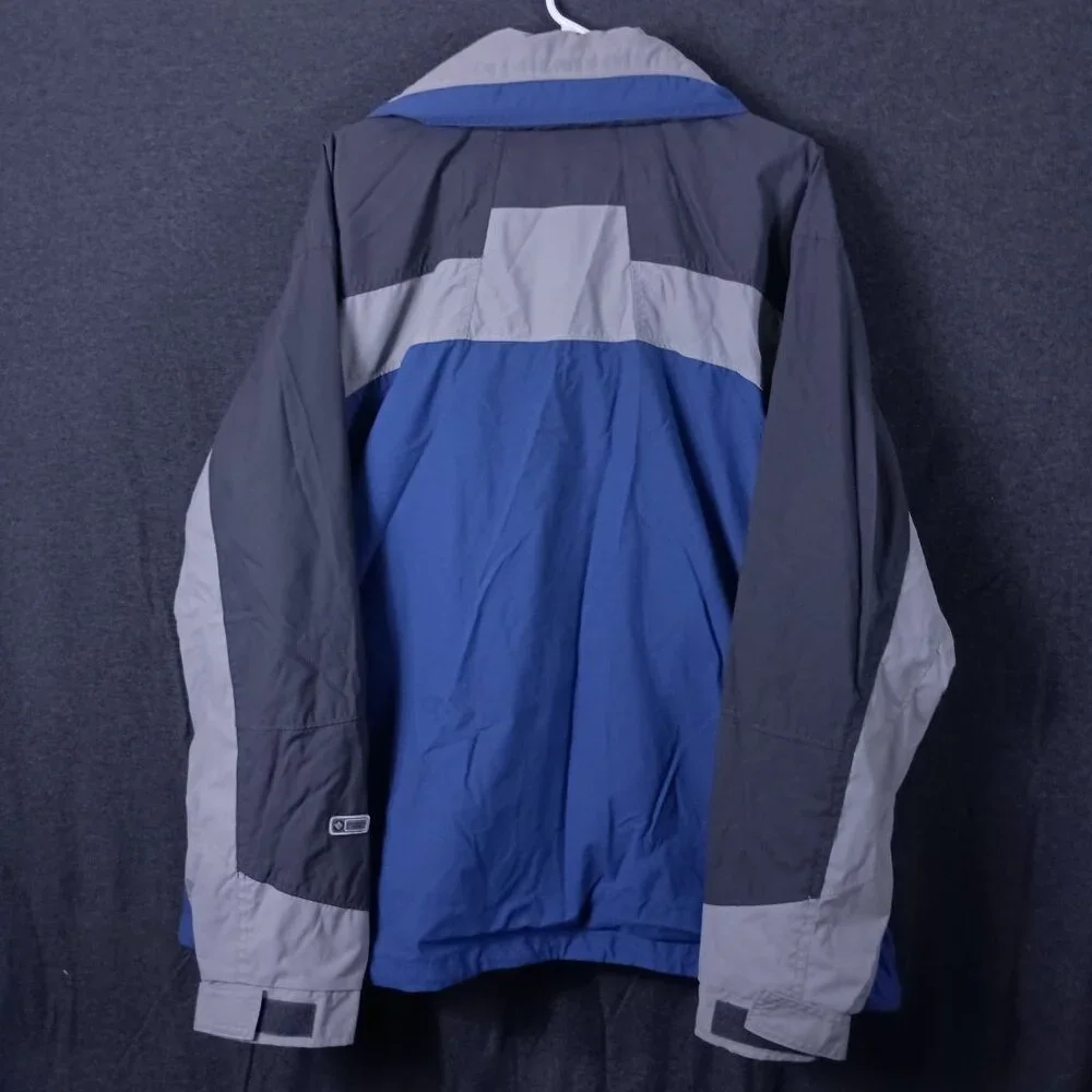 Columbia Bugaboo Colorblock Jacket Full Zip Snap Mens XL Blue Gorpcore Slouchy